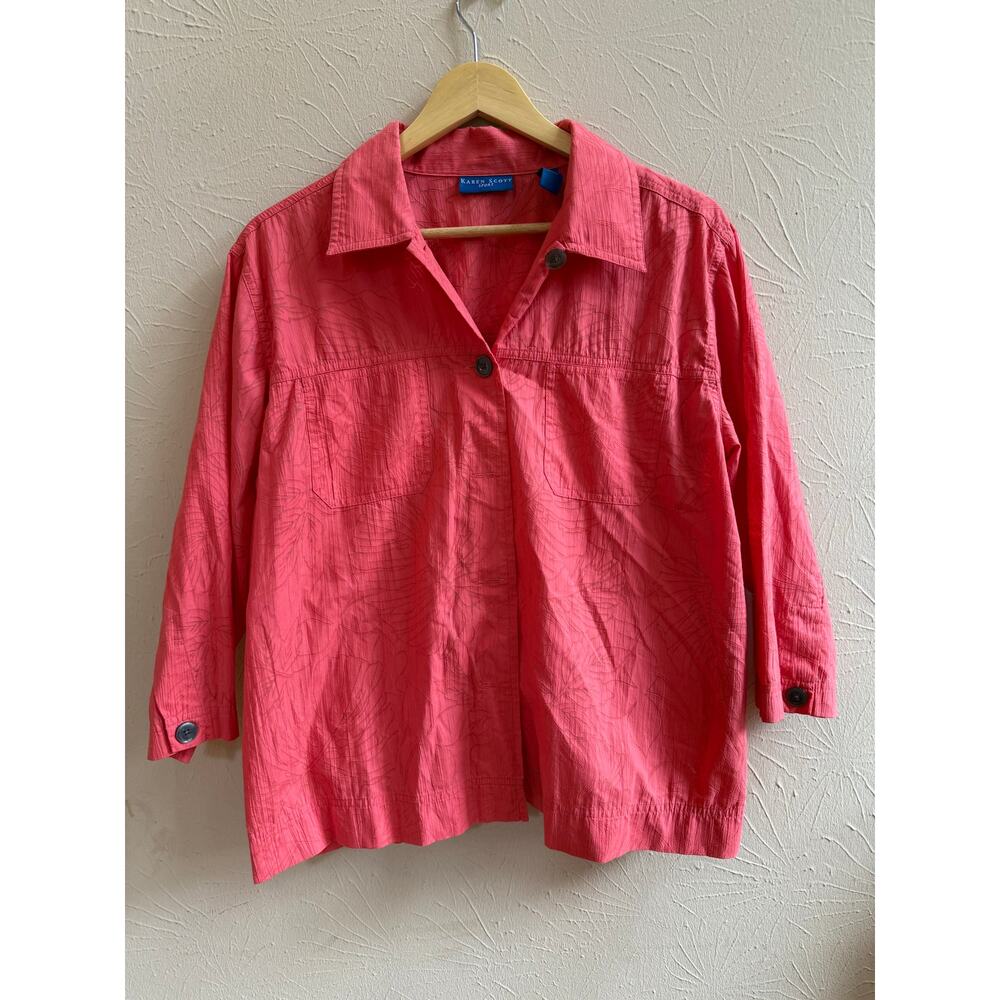 Karen Scott Sport Top Size Large